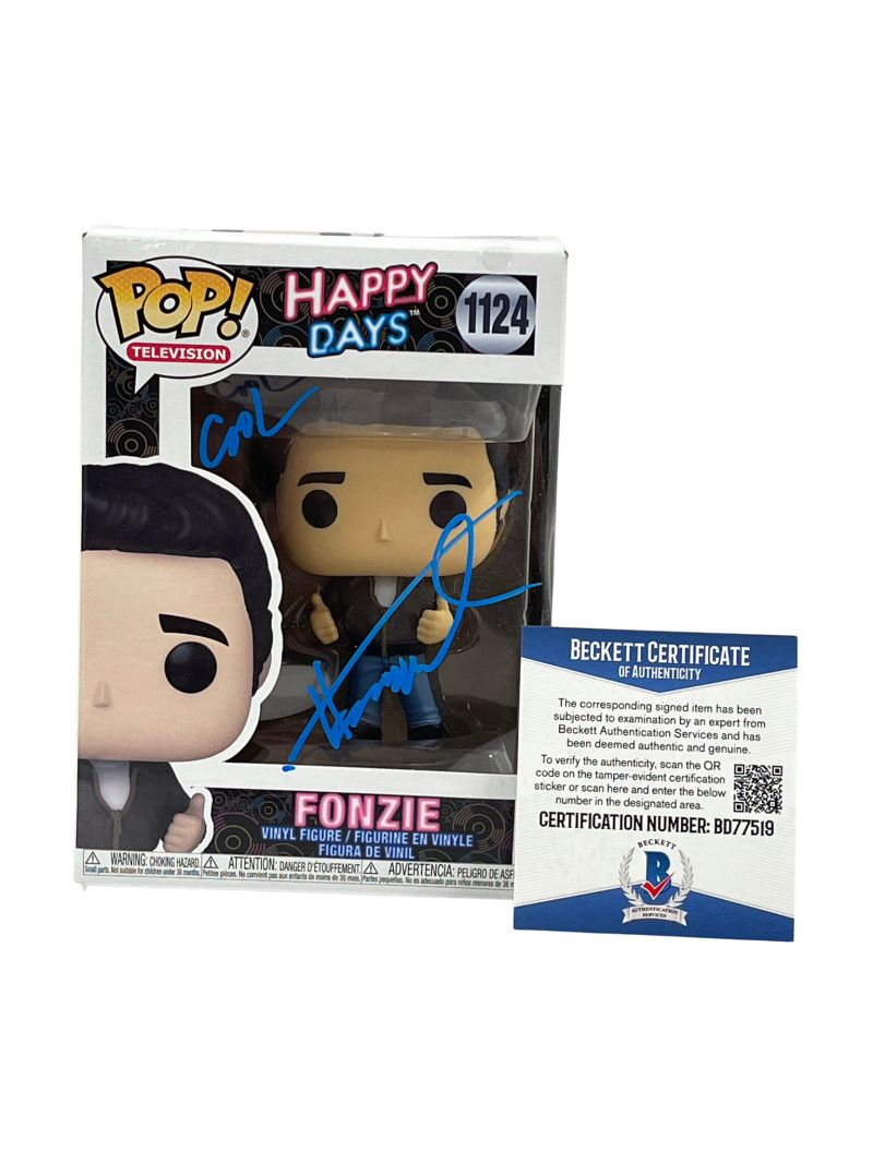 HENRY WINKLER SIGNED HAPPY DAYS FUNKO COOL INSCRIPTION AUTOGRAPH BECKETT COA 64