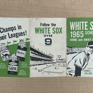 1965 CHICAGO WHITE SOX RARE HOME AND AWAY SCHEDULE VINTAGE A
