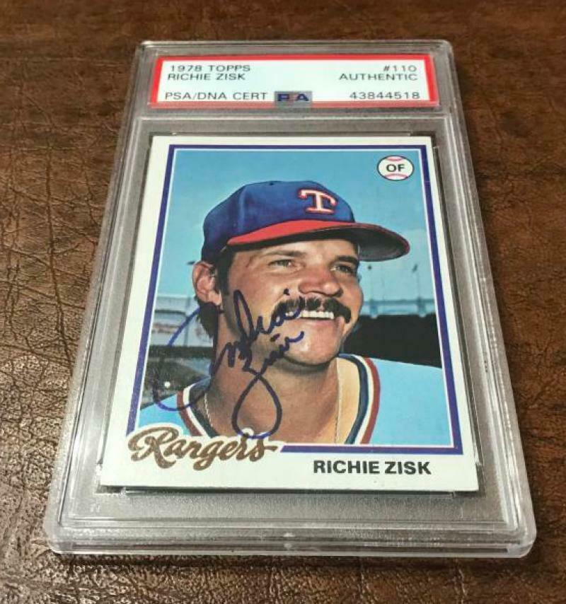 1978 TOPPS RICHIE ZISK RANGERS RARE PSA AUTHENTIC SIGNED CARD | Autographia