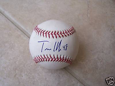 TRAVIS HAFNER YANKEES OFFICIAL SIGNED ML BALL W/COA