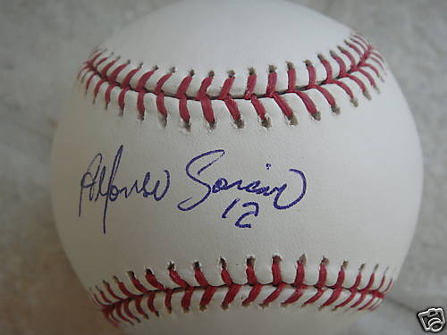 ALFONSO SORIANO CHICAGO CUBS OFFICIAL SIGNED ML BALL