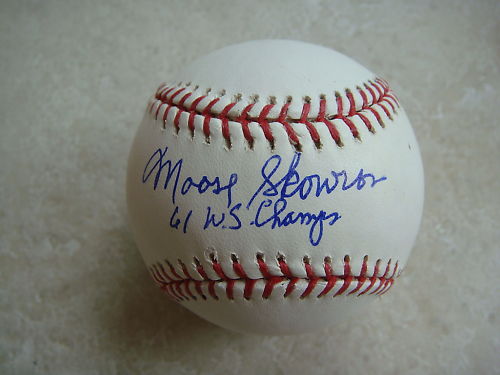 MOOSE SKOWRON 61 W.S. CHAMPS SIGNED OFFICIAL ML BALL