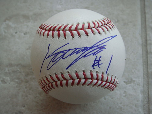 KOSUKE FUKUDOME CUBS/INDIANS SIGNED OFFICIAL ML BALL W/COA