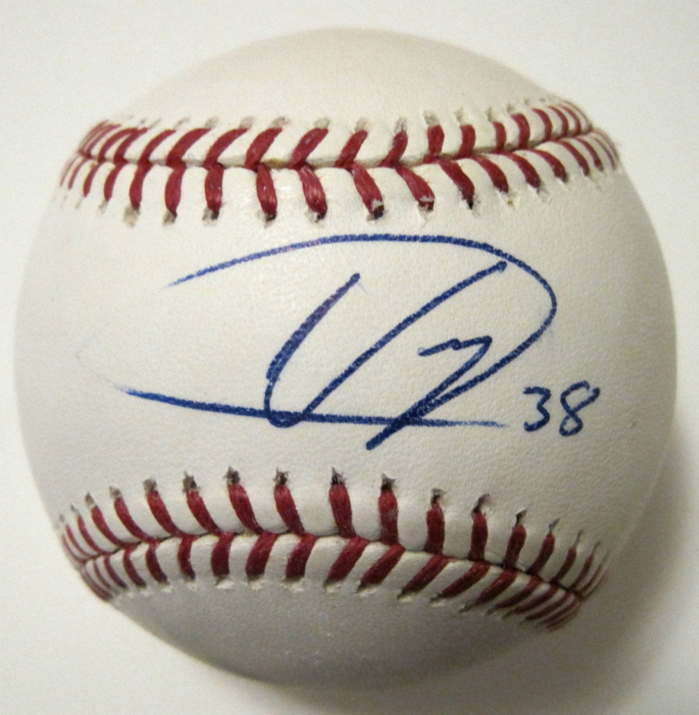 UBALDO JIMENEZ CLEVELAND INDIANS SIGNED OFFICIAL ML BALL W/COA