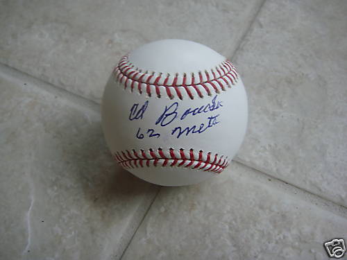ED BOUCHEE 62 NEW YORK METS OFFICIAL SIGNED ML BALL COA