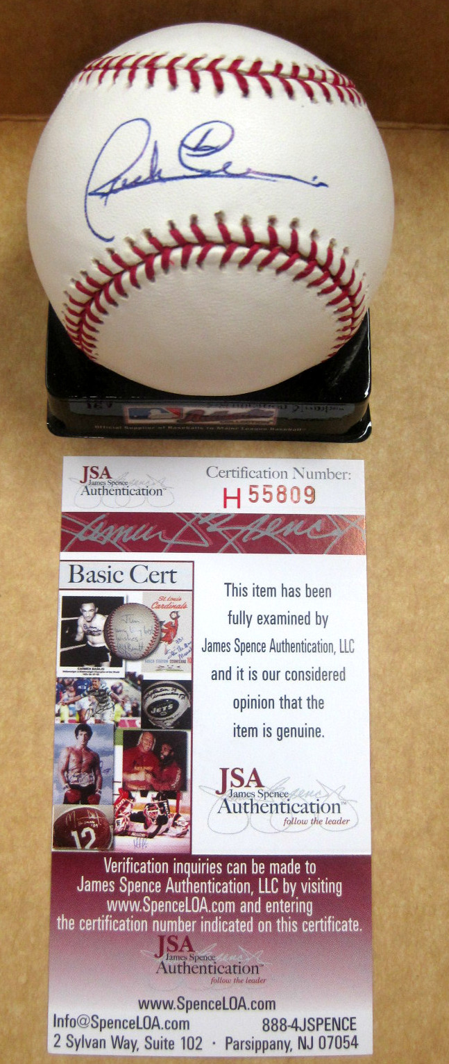 JACK PIERCE DETROIT TIGERS RARE! C AUTOGRAPHED O.M.L.BASEBALL W/JSA