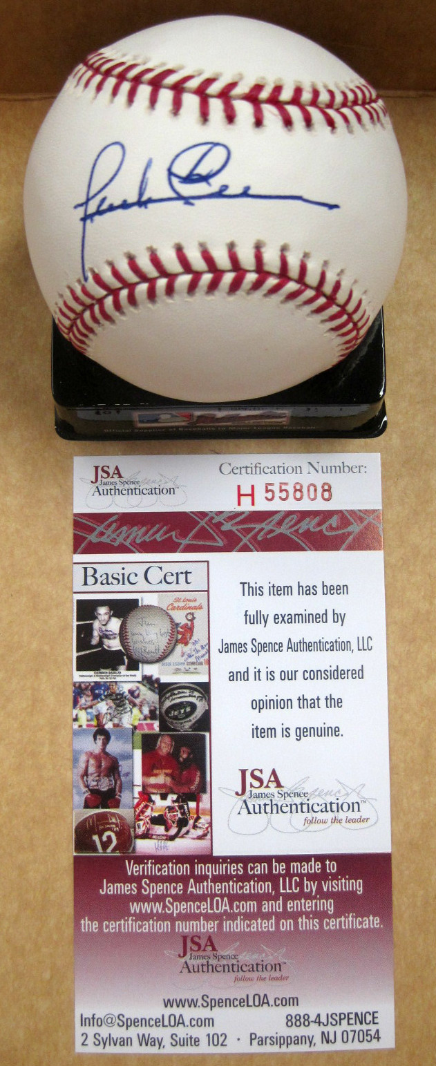 JACK PIERCE DETROIT TIGERS RARE! SIGNED AUTOGRAPHED O.M.L.BASEBALL W/JSA