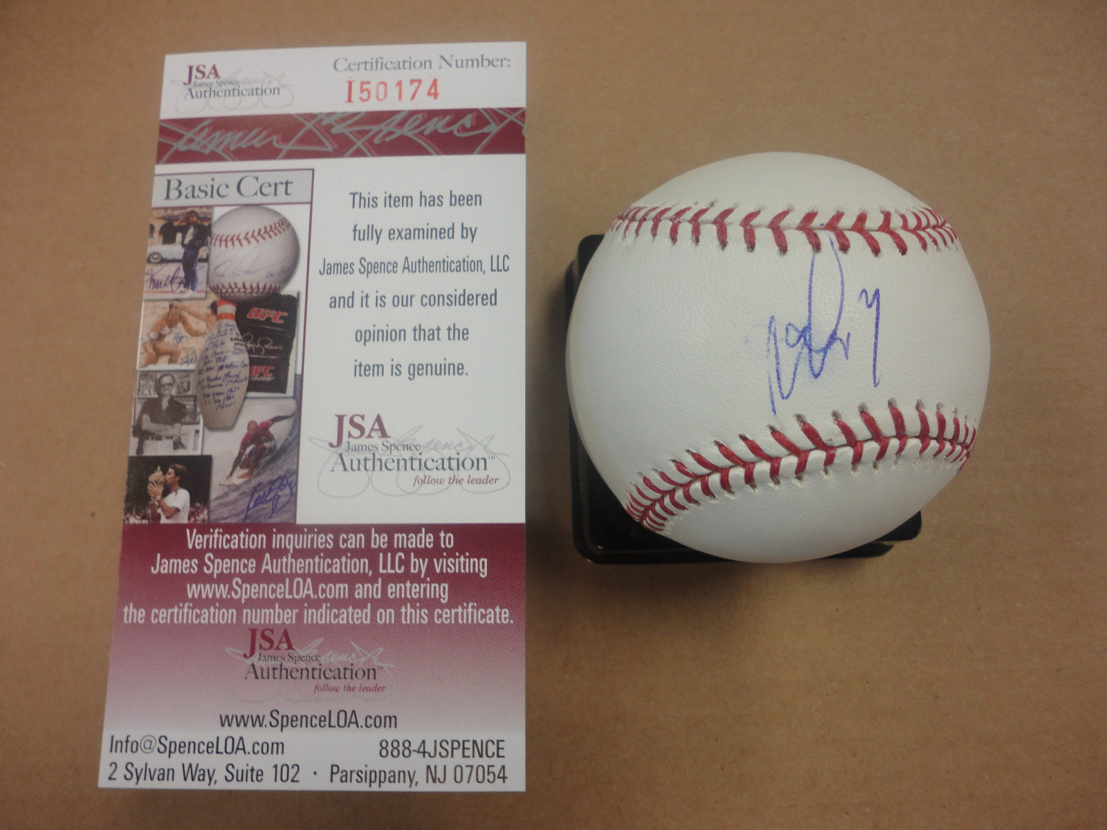 NORICHIKA AOKI KANSAS CITY ROYALS SIGNED M.L BASEBALL JSA COA #I50174