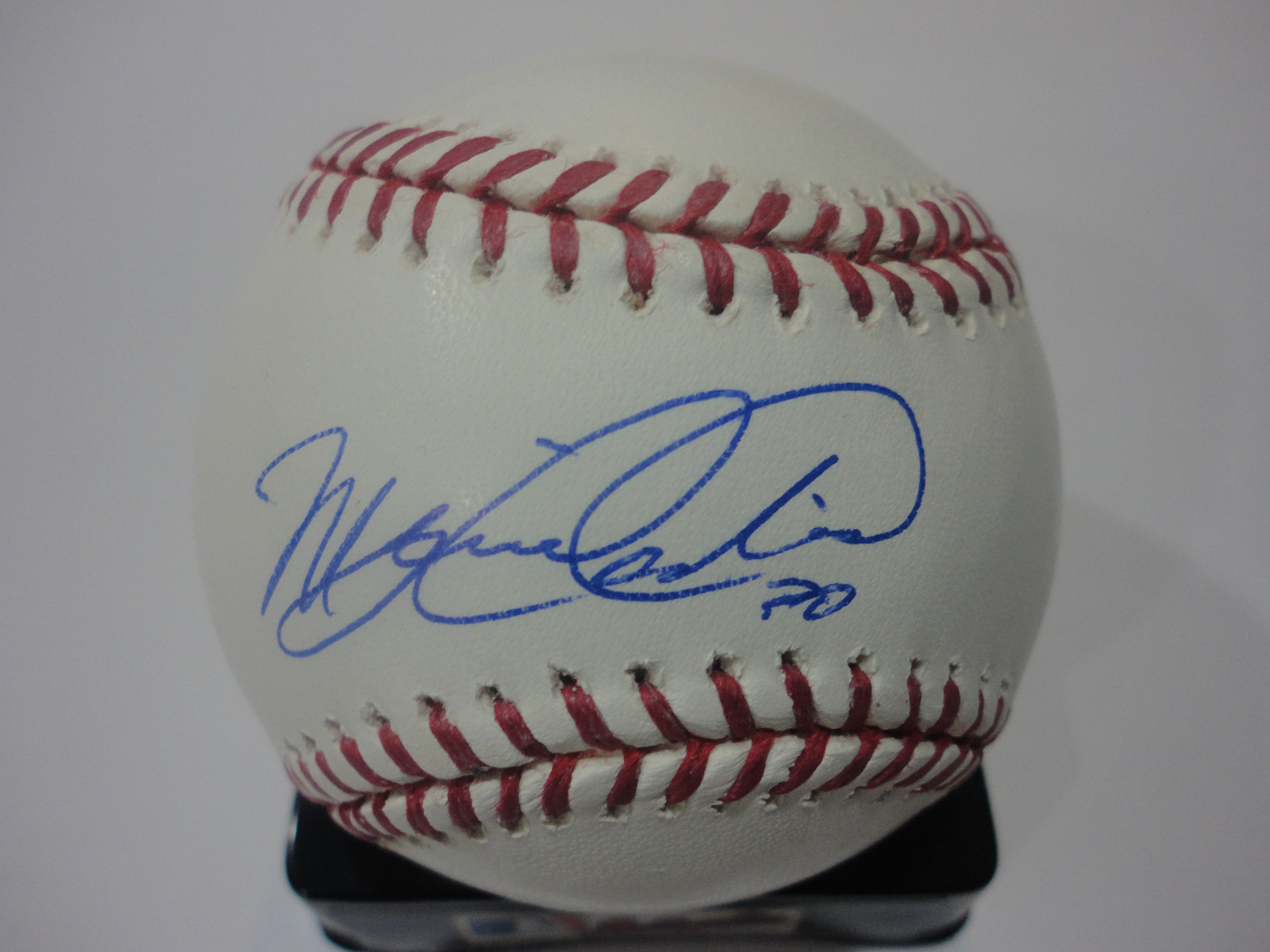 MIGUEL OLIVO SEATTLE MARINERS MARLINS SIGNED AUTOGRAPHED M.L. BASEBALL W/COA