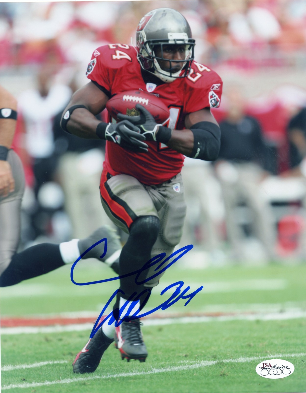 CADILLAC WILLIAMS TAMPA BAY BUCS SIGNED AUTOGRAPHED W/ JSA STAMP