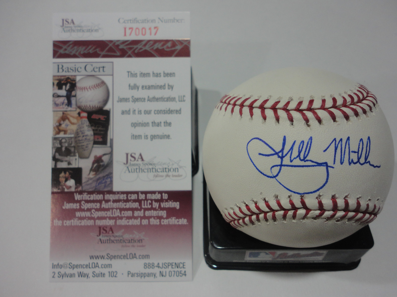 SHELBY MILLER ATLANTA BRAVES RC SIGNED AUTOGRAPHED ML BASEBALL JSA COA #I70017
