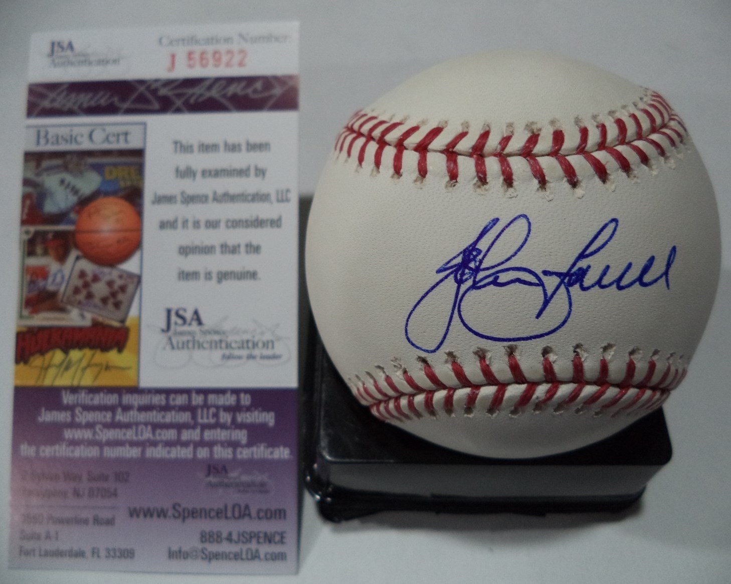 JOHN FARRELL BOSTON RED SOX MANAGER SIGNED M.L. BASEBALL JSA COA #J56922