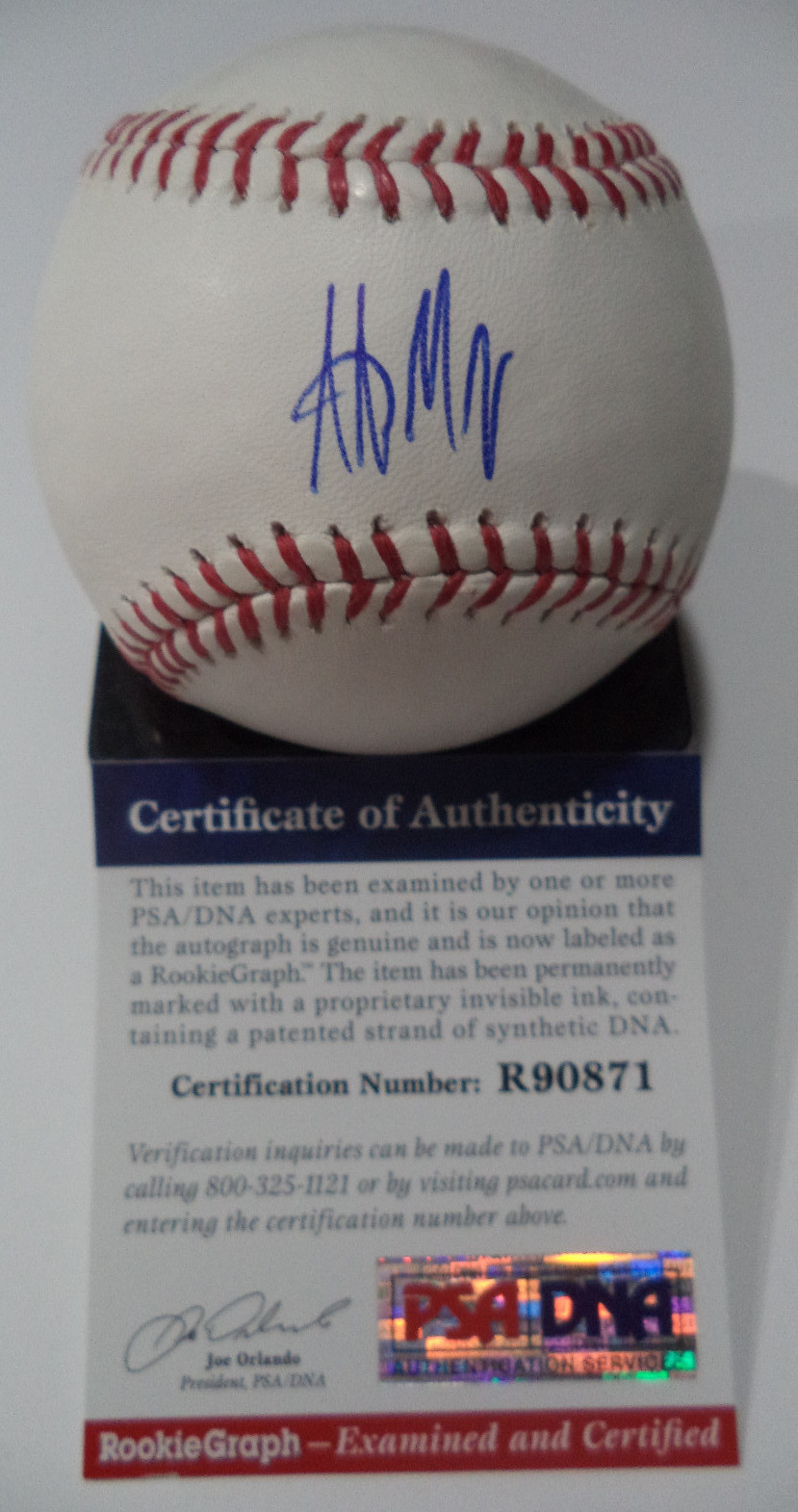 ALEX MEYER TWINS SIGNED ROMLB BASEBALL 