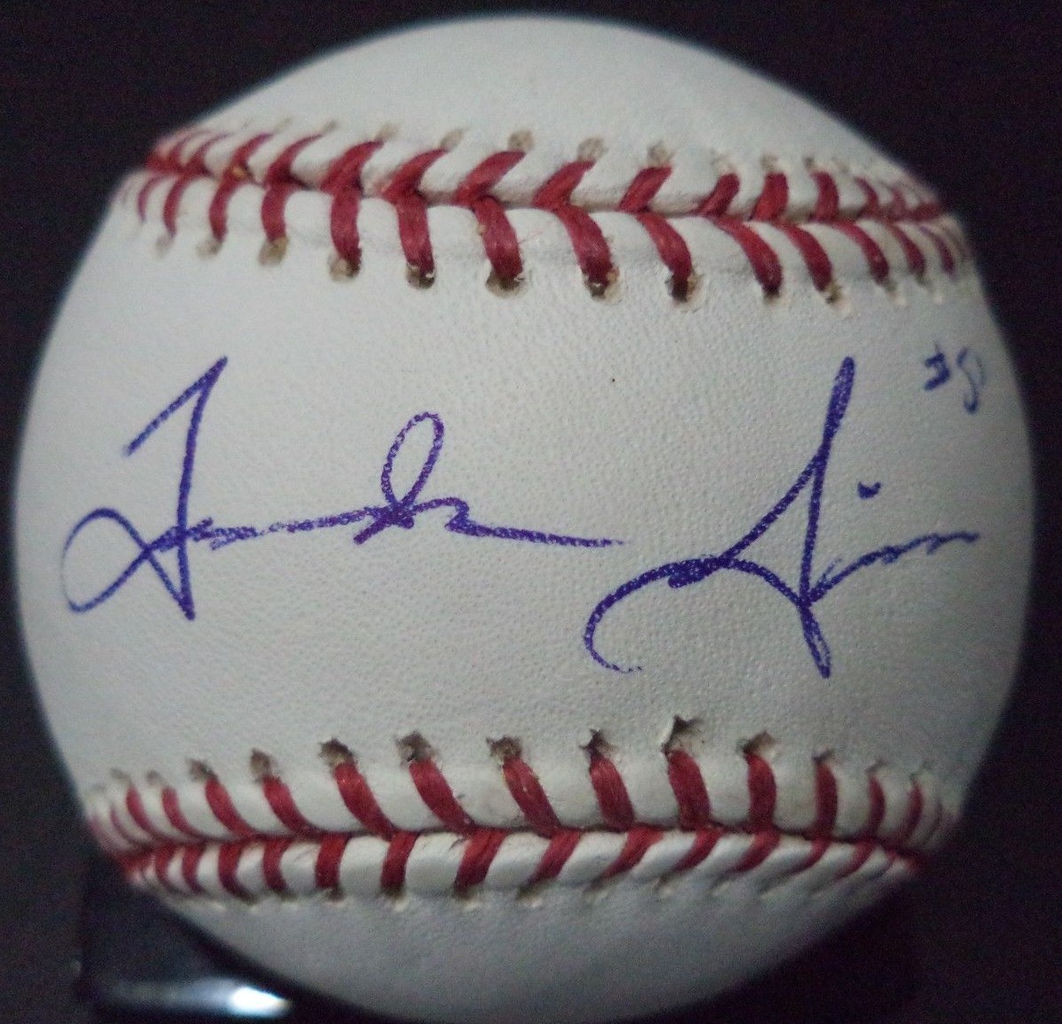 ANDY SISCO ROYALS/WHITE SOX SIGNED AUTOGRAPHED ROMLB BASEBALL W/COA