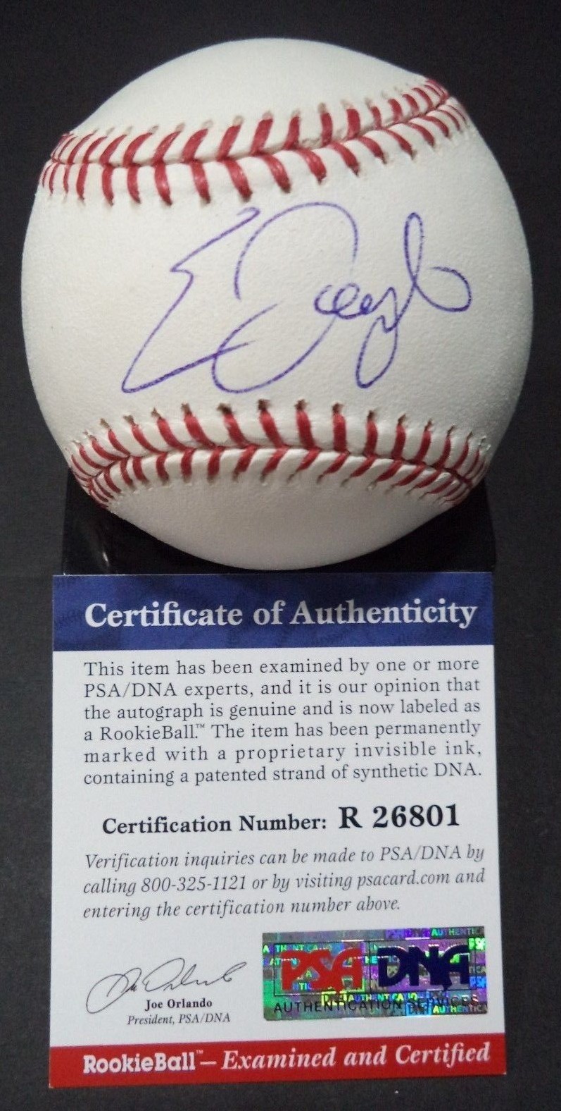 ERIC JAGIELO NY YANKEES SIGNED ROMLB BASEBALL 