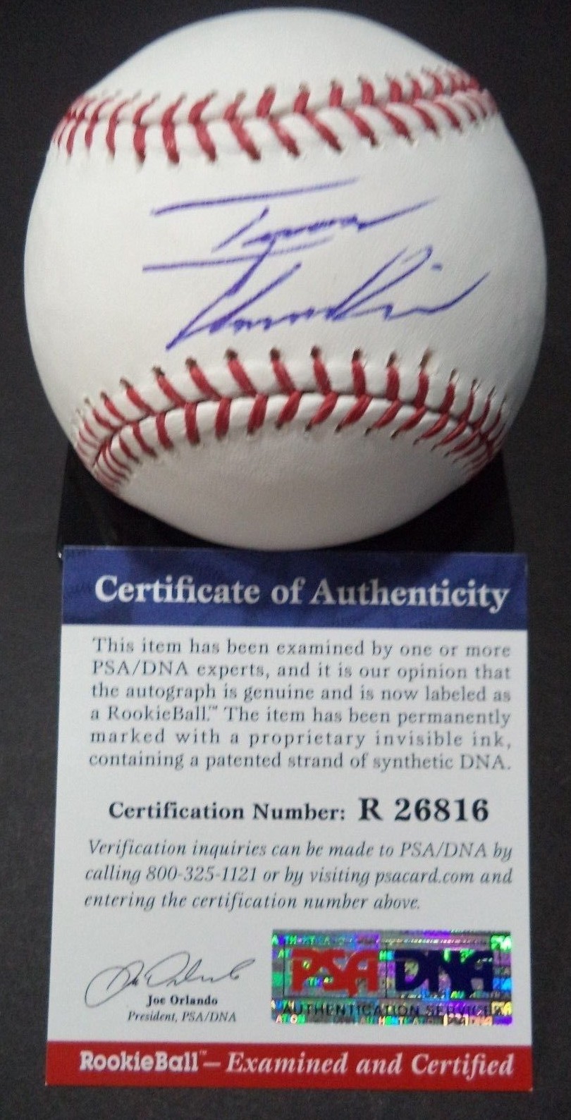 IAN CLARKIN NY YANKEES SIGNED M.L. BASEBALL 