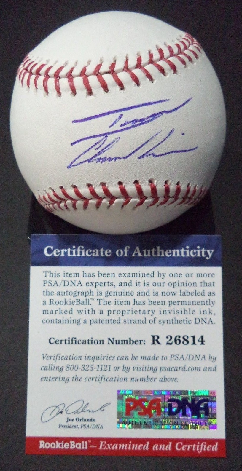 IAN CLARKIN NY YANKEES SIGNED M.L. BASEBALL 