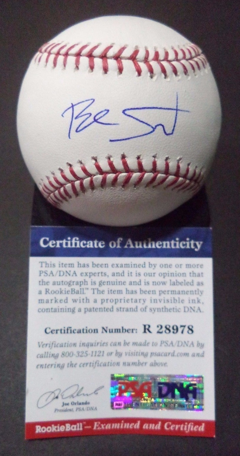 BLAKE SWIHART RED SOX SIGNED ROMLB BASEBALL ROOKIE GRAPH PSA/DNA COA #R28978