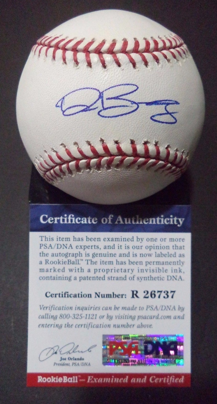 DYLAN BUNDY ORIOLES SIGNED AUTO ROMLB BASEBALL PSA/DNA COA ROOKIE GRAPH #R26737