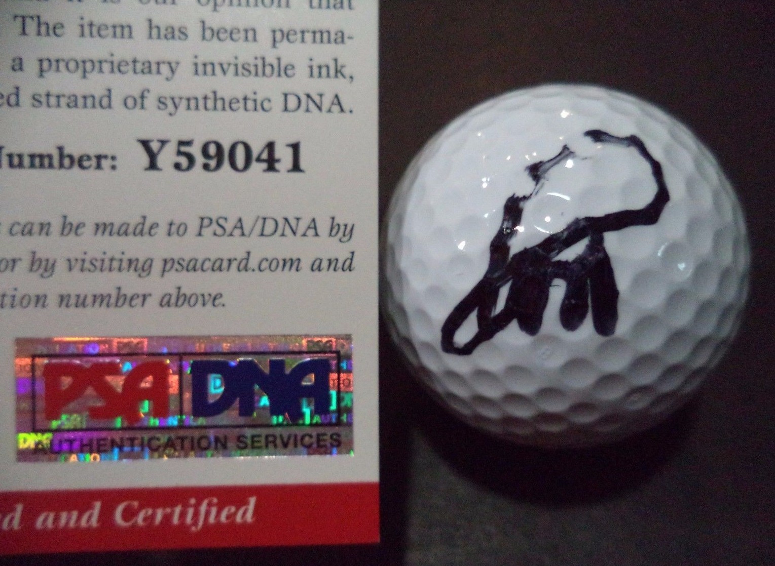 PAUL AZINGER 1993 PGA CHAMP AUTOGRAPHED SIGNED TOP FLITE GOLF BALL PSA/DNA COA B