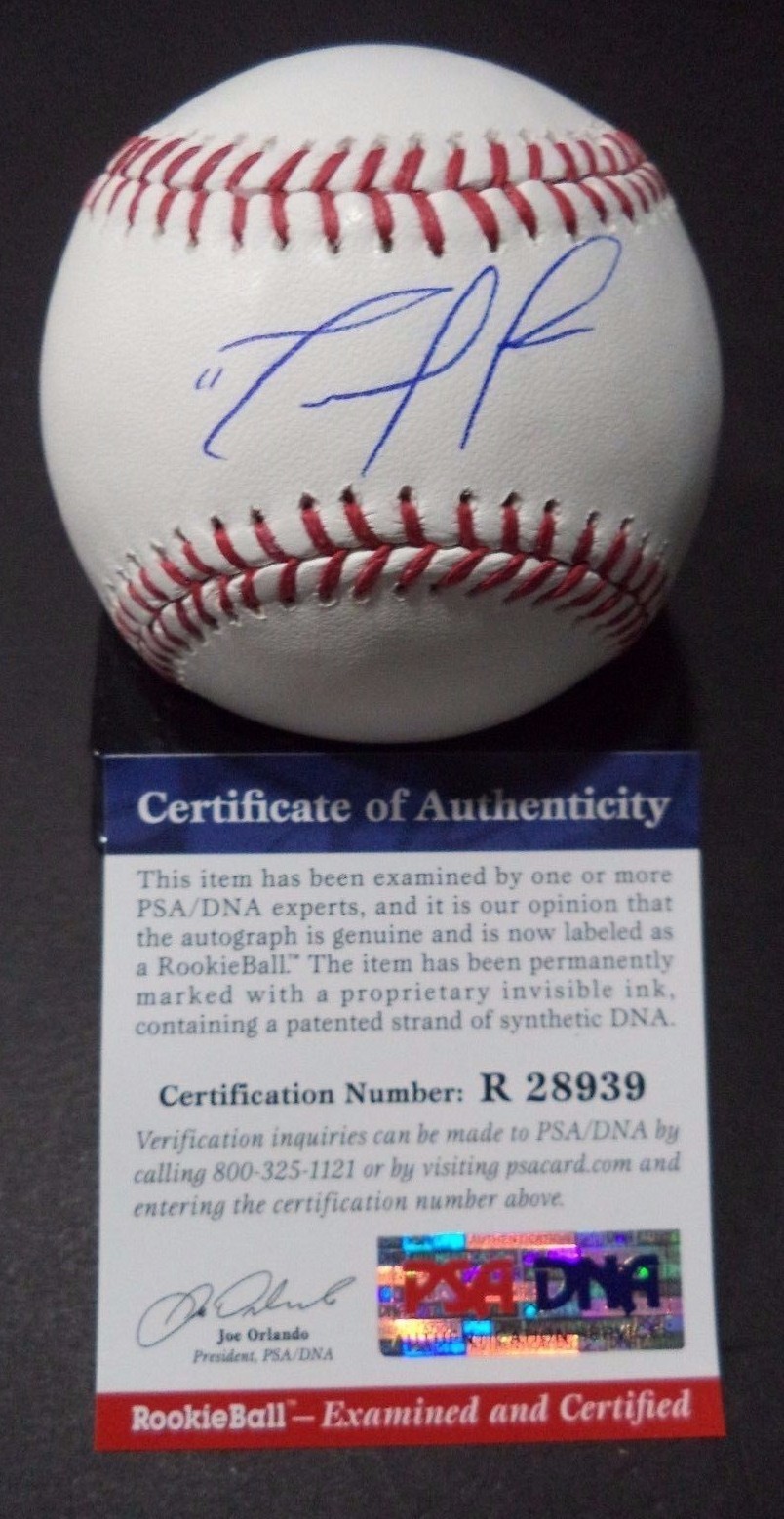 RENATO NUNEZ OAKLAND A'S SIGNED AUTO ROMLB BASEBALL PSA/DNA ROOKIE GRAPH #R28939