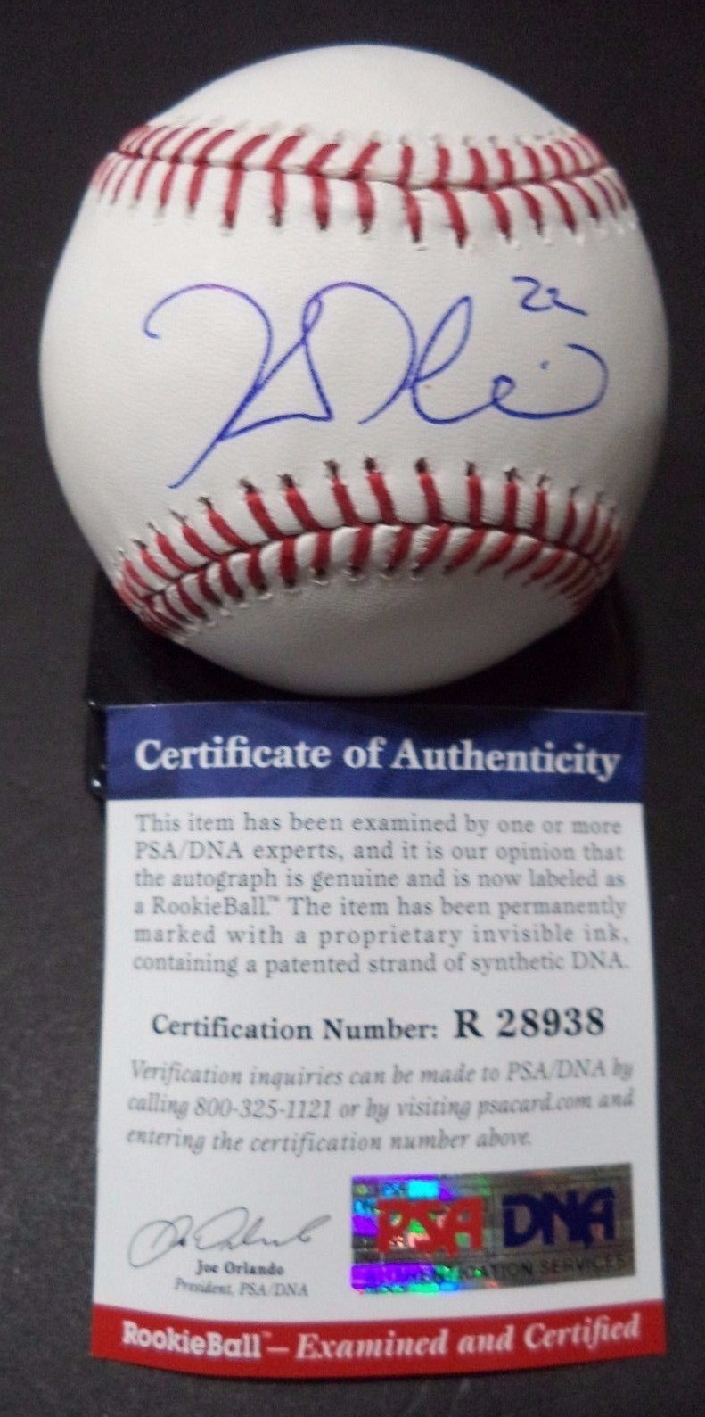 KEVIN PLAWECKI NY METS SIGNED ROMLB BASEBALL ROOKIE GRAPH PSA/DNA COA #R28938