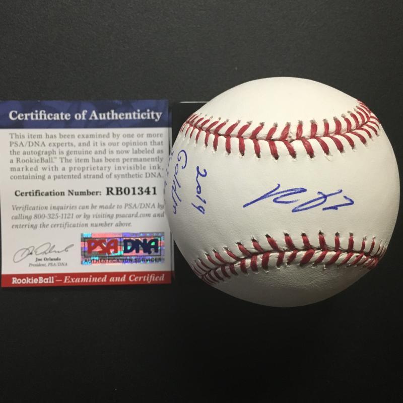 A.J. REED HOUSTON ASTROS 2014 GOLDEN SPIKES ROOKIE SIGNED BASEBALL PSA RB01341