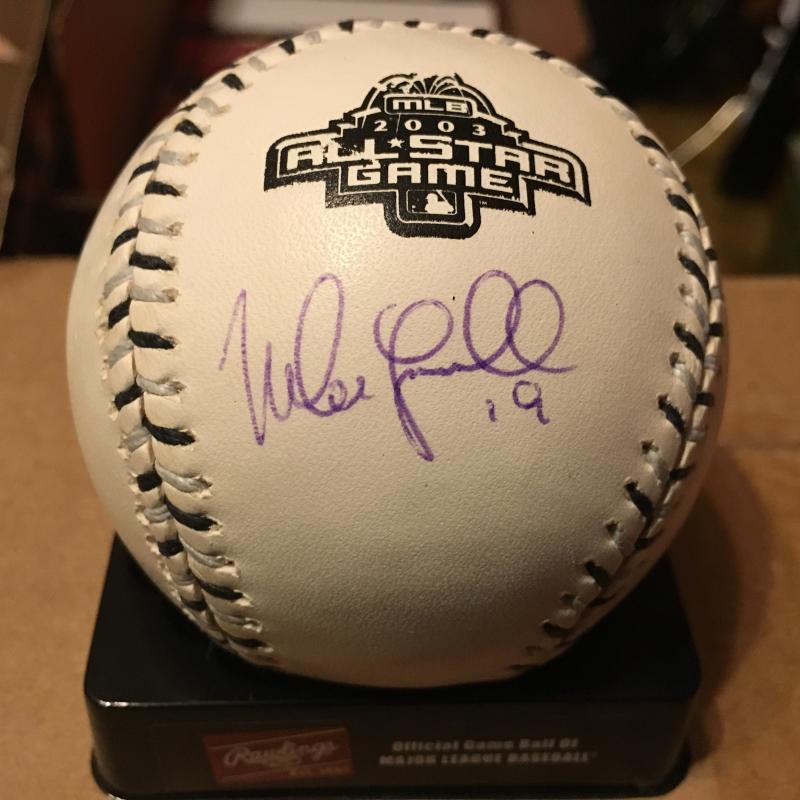 MIKE LOWELL 2003 ALL STAR BASEBALL SIGNED AUTOGRAPHED BASEBALL W/COA