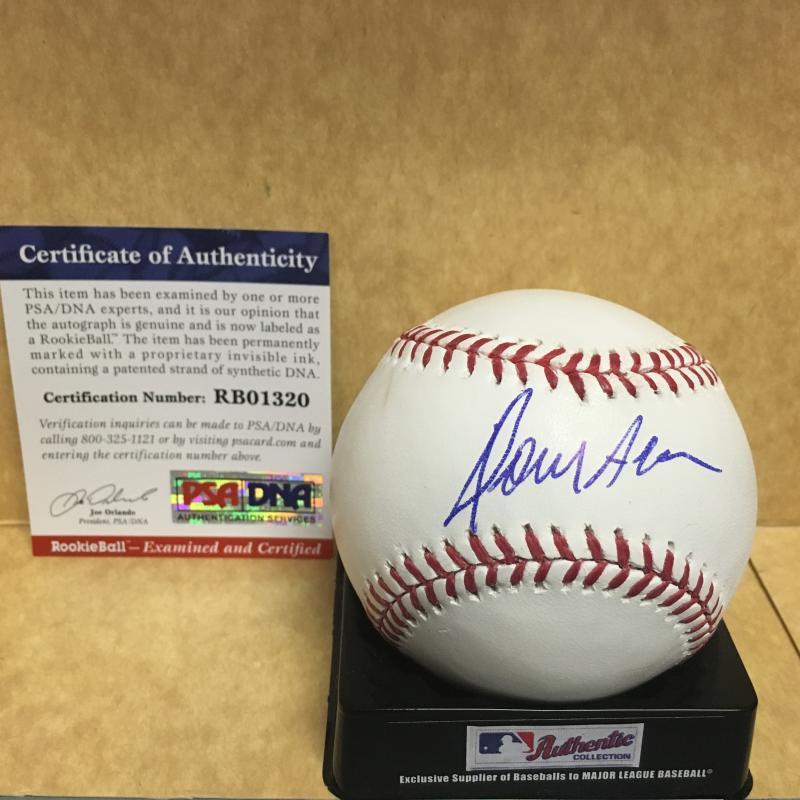 DOMINGO ACEVEDO NEW YORK YANKEES ROOKIE BALL M.L. SIGNED BASEBALL PSA RB01320