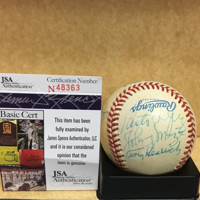 HECTOR LOPEZ/JOHNNY MIZE/TOM HENRICH/OLIVA/GENTRYDOWNING/LINZ A.L. SIGNED BASEBA