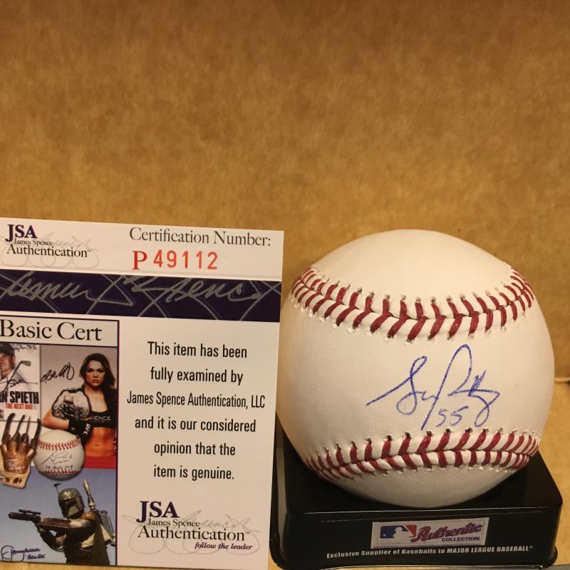 STEPHEN PISCOTTY ST. LOUIS CARDINALS M.L. SIGNED BASEBALL JSA P49112