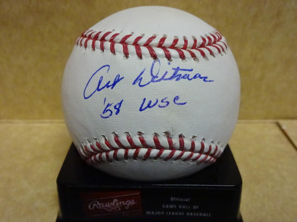 ART DITMAR 58 WSC YANKEES SIGNED AUTOGRAPHED M.L BASEBALL W/COA COLLECTIBLE MEMORABILIA