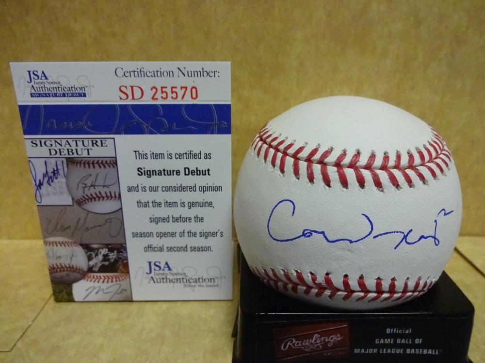 COREY RAY MILWAUKEE BREWERS SIGNATURE DEBUT M.L. BASEBALL JSA SD25570