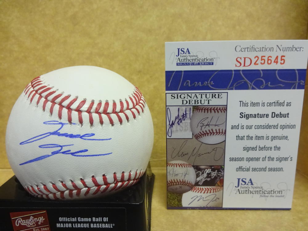 DAVID DAHL COLORADO ROCKIES SIGNATURE DEBUT SIGNED M.L. BASEBALL JSA SD25645