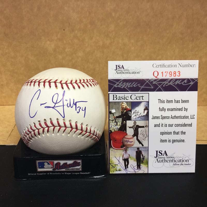 CONOR GILLASPIE SAN FRANCISCO GIANTS SIGNED M.L. BASEBALL JSA Q17983