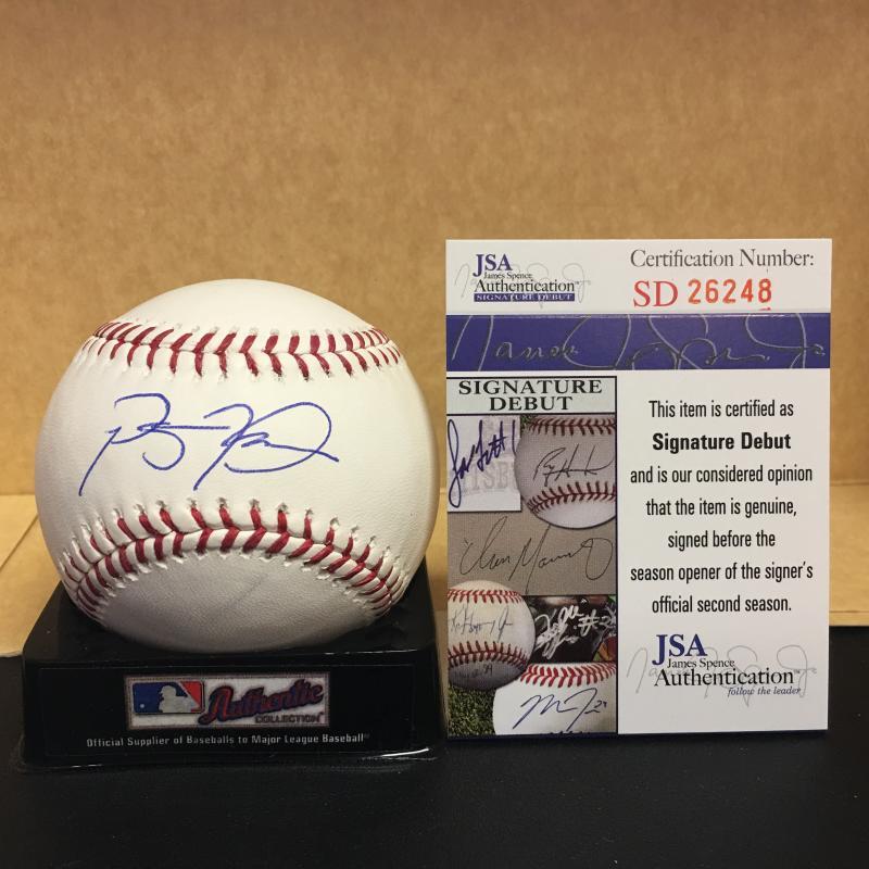 PRESTON TUCKER HOUSTON ASTROS SIGNATURE DEBUT SIGNED M.L. BASEBALL JSA SD26248