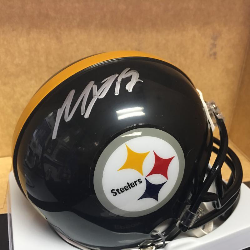 MIKE WALLACE SAME WALLACE HOLOGRAM RIDDELL MINI HELMET W/COA