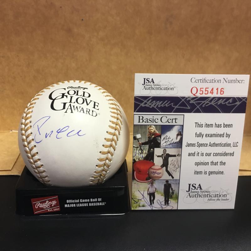 ROBINSON CANO GOLD GLOVE SIGNED BASEBALL JSA Q55416