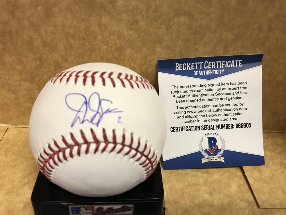 DENARD SPAN SAN FRANCISCO GIANTS M.L. BASEBALL BECKETT AUTH. B65605