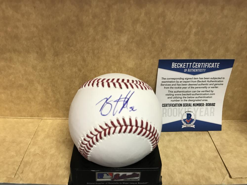 BRENT HONEYWELL TAMPA BAY RAYS ROOKIE BALL M.L. SIGNED BECKETT AUTH. R08182