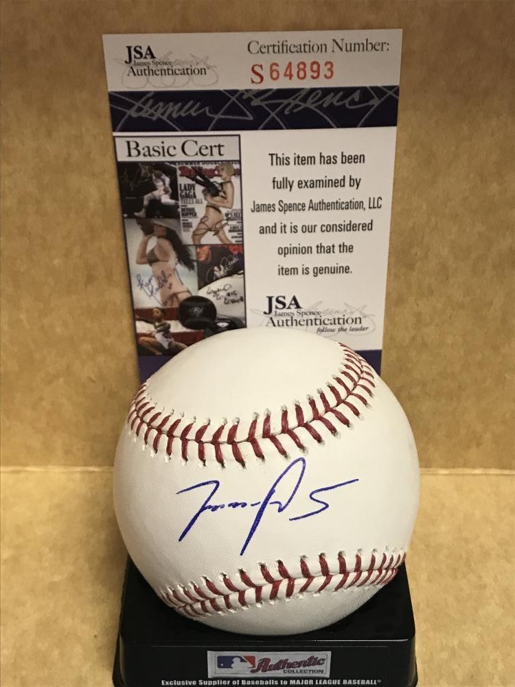 MIGUEL SANO MINNESOTA TWINS SIGNED M.L. BASEBALL JSA S64893