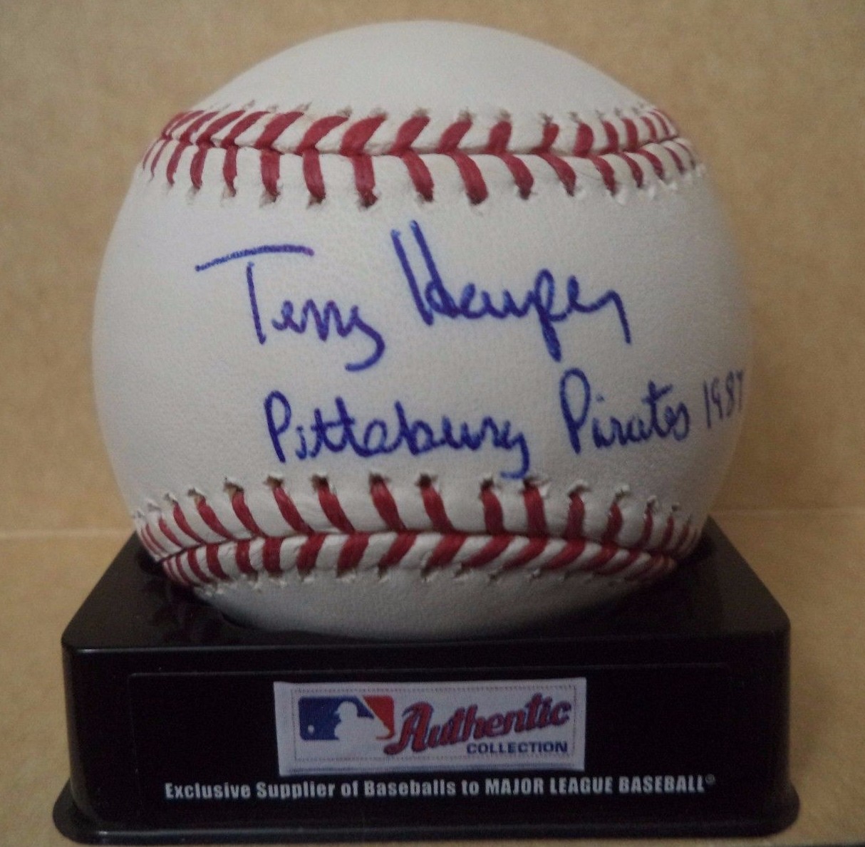 TERRY HARPER PITTSBURGH PIRATES SIGNED AUTOGRAPHED M.L BASEBALL W/COA