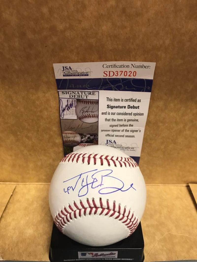 TYLER BEEDE SAN FRANCISCO GIANTS SIGNATURE DEBUT SIGNED ML BASEBALL JSA SD37020