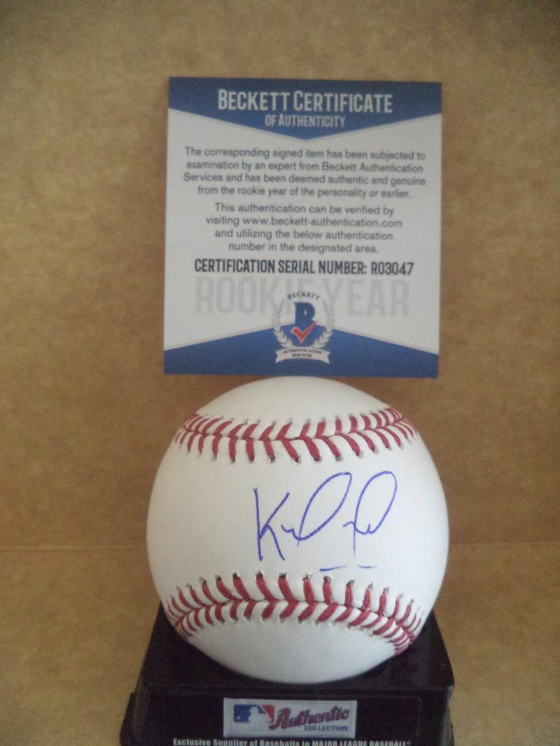 KEVIN MAITAN ANGELS AUTOGRAPH SIGNED ROOKIE YEAR BASEBALL BECKETT R03047