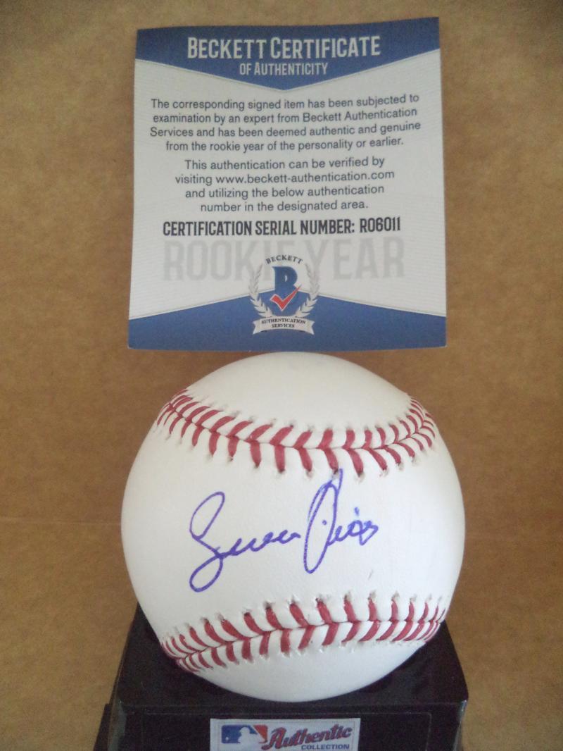 JHAILYN ORTIZ PHILLIES ROOKIE YEAR SIGNED M.L. BASEBALL BECKETT R06011