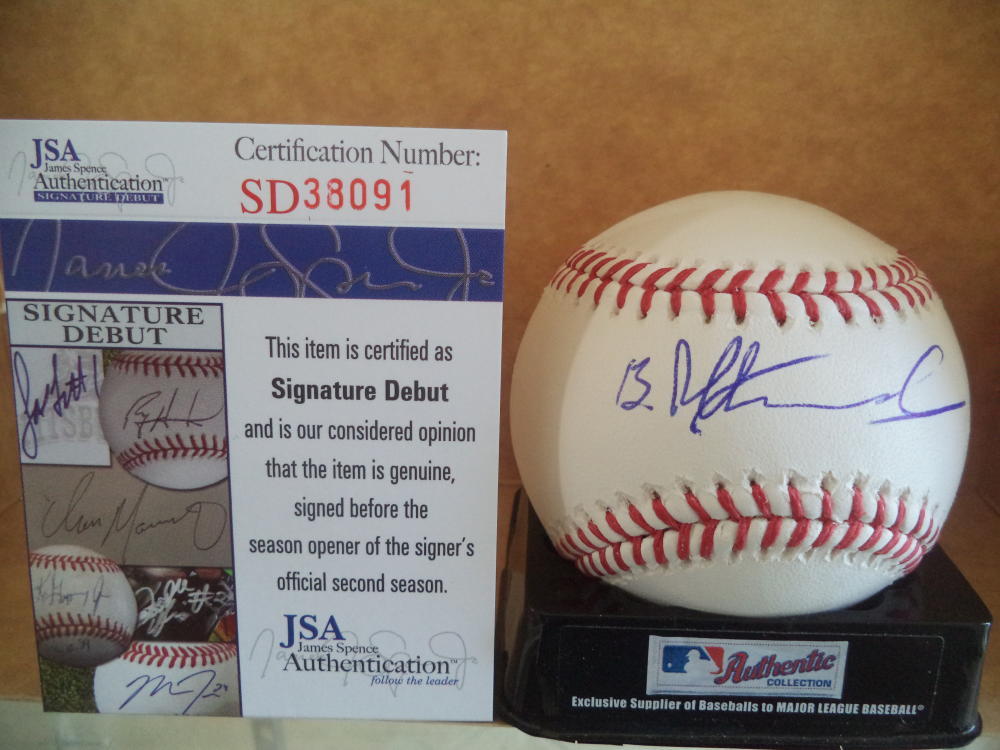 BLAKE RUTHERFORD CHICAGO WHITE SOX SIGNATURE DEBUT SIGNED ML BASEBALL JSA SD3809