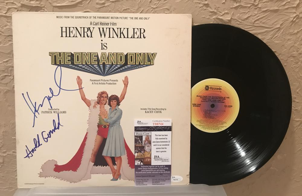 HENRY WINKLER IS THE ONE AND ONLY SIGNED AUTOGRAPHED VINYL RECORD JSA T88744