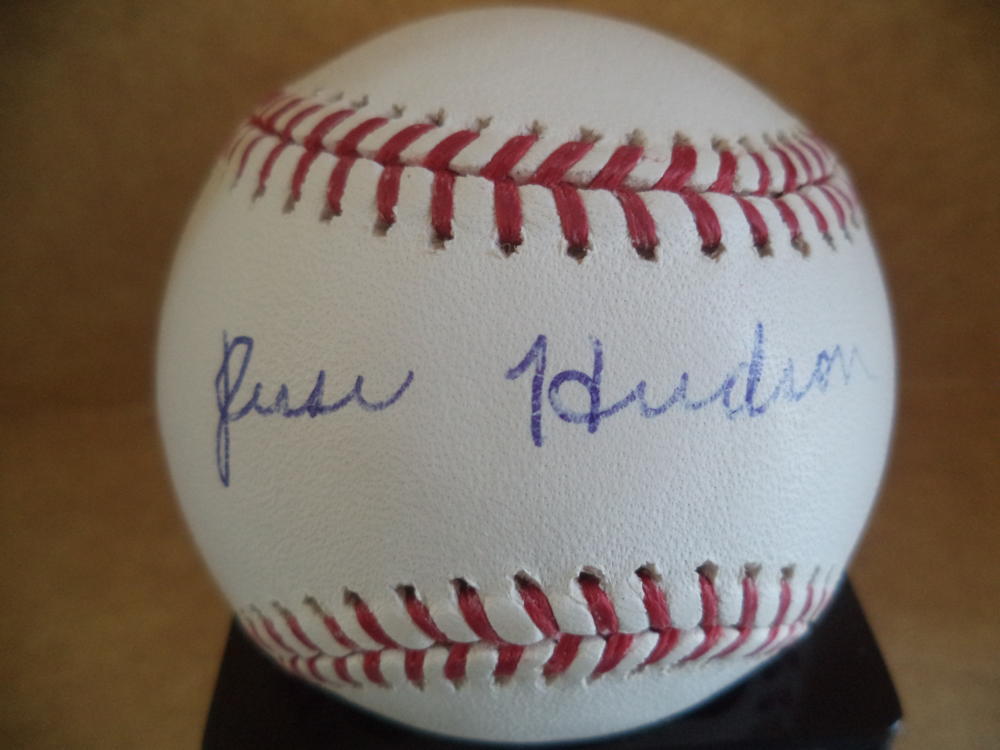 JESSIE HUDSON NEW YORK METS SIGNED AUTOGRAPHED ML BASEBALL JSA STICKER ONLY