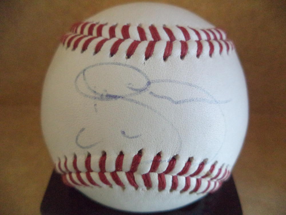 ROGER MCDOWELL NEW YORK METS FADED SIGNED AUTOGRAPHED BASEBALL W/COA