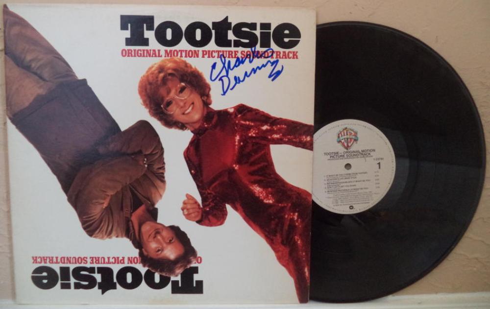 CHARLES DURNING DECEASED SIGNED AUTOGRAPHED ALBUM LP TOTTSIE W/COA
